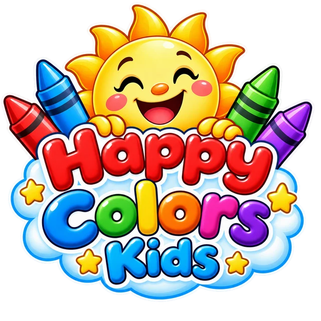 Happy Colors Kids: il sole sorridente con i pastelli